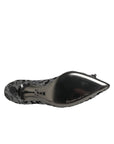 Dolce & Gabbana Silver Lace DG Amore Heels Pumps Shoes