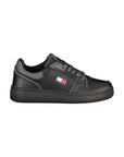 Tommy Hilfiger Black Polyurethane Women Sneaker