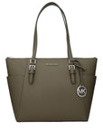 Michael Kors Green Leather Shoulder Bag