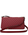 Michael Kors Red Fabric Crossbody Bag
