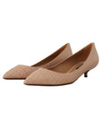 Dolce & Gabbana Beige Leather Platform Pumps