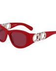 Ferragamo Multicolor Acetate Sunglasses