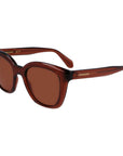 Ferragamo Brown Injected Sunglasses