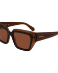 Ferragamo Brown Acetate Sunglasses