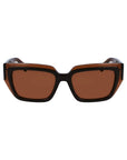 Ferragamo Brown Acetate Sunglasses