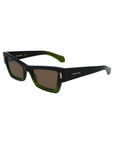 Ferragamo Bicolor Acetate Sunglasses