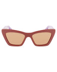 Ferragamo Brown Acetate Sunglasses