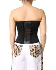 Dolce & Gabbana Black Silk Lace Bustier Corset Strapless Top