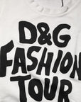 Dolce & Gabbana White Graphic CrewNeck Sleeveless Tank T-shirt