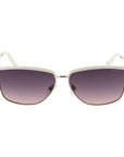 Guess White Metal Sunglasses