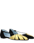 Valentino Garavani Black Leather Flat Sandals