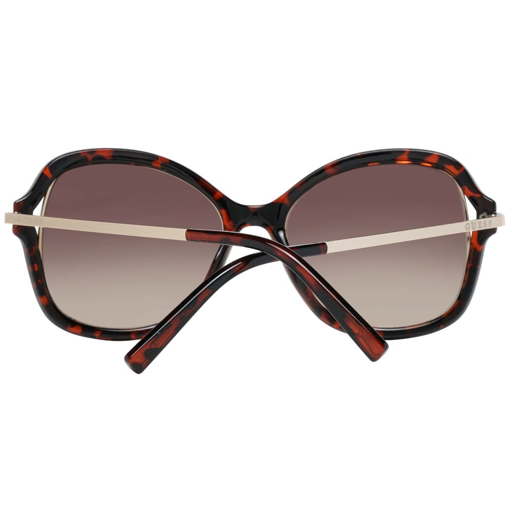 Guess Brown Metal &amp; Plastic Sunglasses