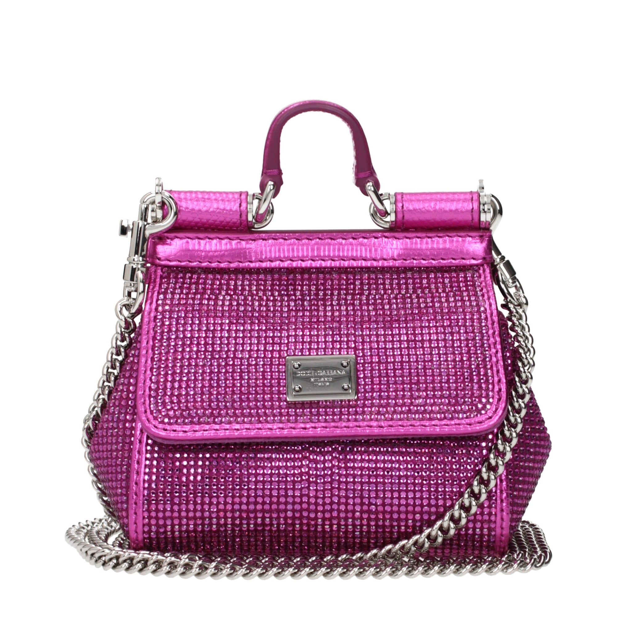 Dolce &amp; Gabbana Pink Satin Handbag