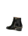 Chloé Black Calf Leather Bos Taurus Ankle Boots