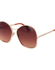 Max Mara Rose Gold Metal Sunglasses
