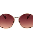 Max Mara Rose Gold Metal Sunglasses