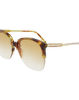 Victoria Beckham Brown Acetate Sunglasses