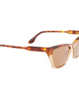 Victoria Beckham Brown Acetate Sunglasses