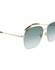 Victoria Beckham Gold Metal Sunglasses