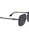 Victoria Beckham Black Metal Sunglasses