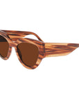 Victoria Beckham Brown Acetate Sunglasses
