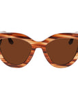 Victoria Beckham Brown Acetate Sunglasses