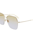Victoria Beckham Gold Metal Sunglasses
