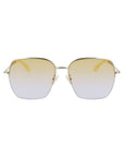 Victoria Beckham Gold Metal Sunglasses