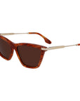 Victoria Beckham Brown Acetate Sunglasses