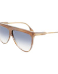 Victoria Beckham Brown Acetate Sunglasses
