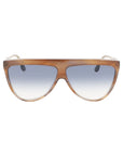 Victoria Beckham Brown Acetate Sunglasses