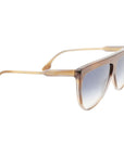 Victoria Beckham Brown Acetate Sunglasses