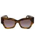 Victoria Beckham Brown Acetate Sunglasses