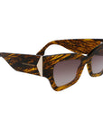 Victoria Beckham Brown Acetate Sunglasses