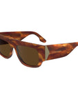 Victoria Beckham Brown Acetate Sunglasses