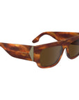 Victoria Beckham Brown Acetate Sunglasses