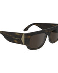 Victoria Beckham Brown Acetate Sunglasses