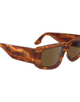 Victoria Beckham Brown Acetate Sunglasses