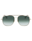 Victoria Beckham Gold Metal Sunglasses