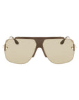 Victoria Beckham Brown Acetate Sunglasses
