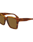 Victoria Beckham Brown Acetate Sunglasses