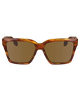 Victoria Beckham Brown Acetate Sunglasses