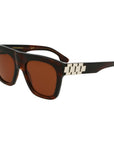 Victoria Beckham Brown Acetate Sunglasses