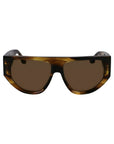 Victoria Beckham Brown Acetate Sunglasses