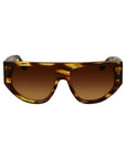 Victoria Beckham Brown Acetate Sunglasses