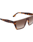 Victoria Beckham Brown Acetate Sunglasses