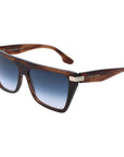 Victoria Beckham Brown Acetate Sunglasses