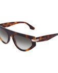Victoria Beckham Brown Acetate Sunglasses