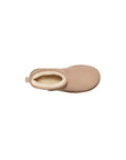 UGG Beige Suede Leather Ankle Boots