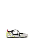 The Attico Silver Polyurethane Ballet Flats